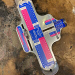 Brannock device for accurate shoe size measurement, showing how to determine your Euro 41 shoe size in US