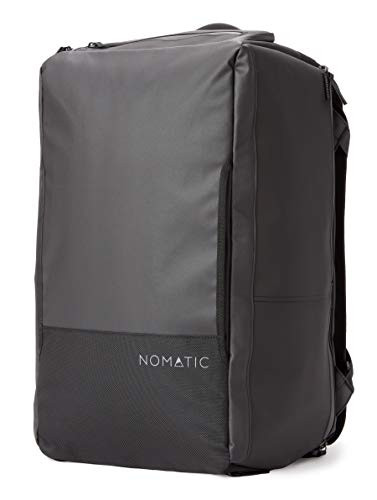 Stock image of the Nomatic Travel Backpack, highlighting its tech-friendly features