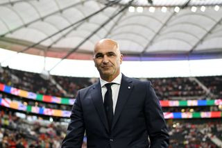 Portugal Euro 2024 squad Roberto Martinez, Head Coach of Portugal, looks on as he inspects the pitch prior to the UEFA EURO 2024 round of 16 match between Portugal and Slovenia at Frankfurt Arena on July 01, 2024 in Frankfurt am Main, Germany. (Photo by Alexander Scheuber - UEFA/UEFA via Getty Images)