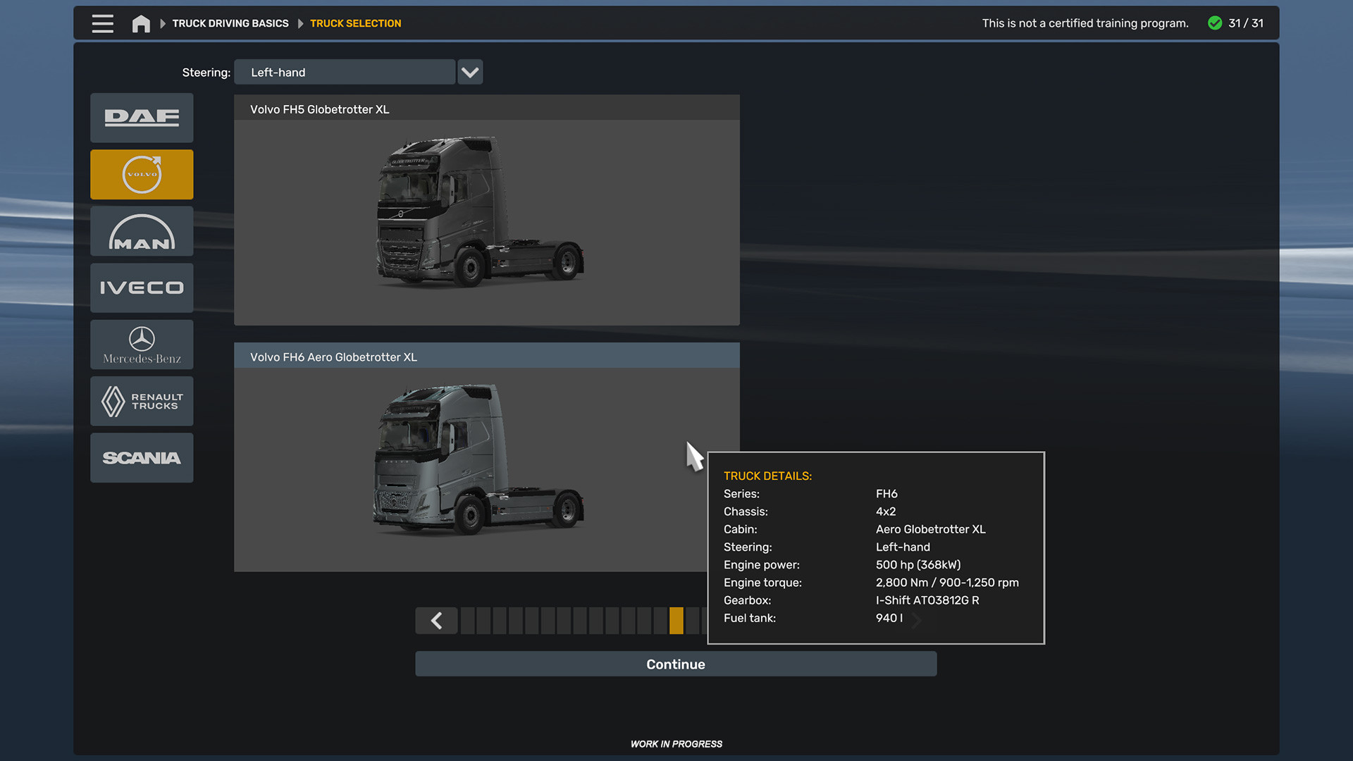 Euro Truck Simulator 2 Driving Academy featuring Volvo FH and Iveco S-Way trucks
