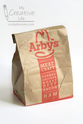 Euro Gyro in an Arby's bag