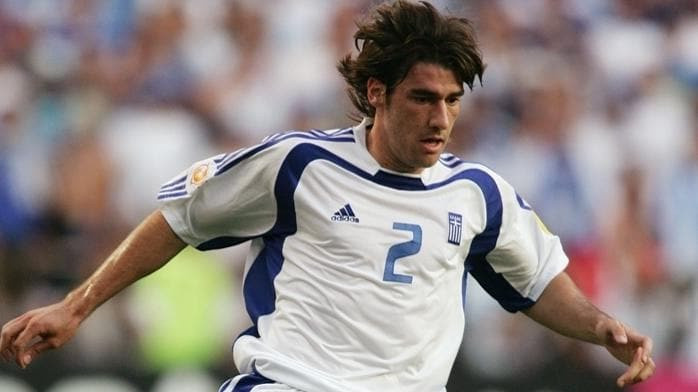 Giourkas Seitaridis in action for Greece during UEFA Euro 2004