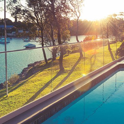 Glass Pool Fencing Ideas for Euro Architecture Homes