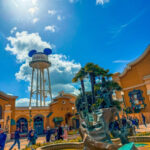 Enthusiastic children enjoying a thrilling ride at Euro Disney Studios Park.