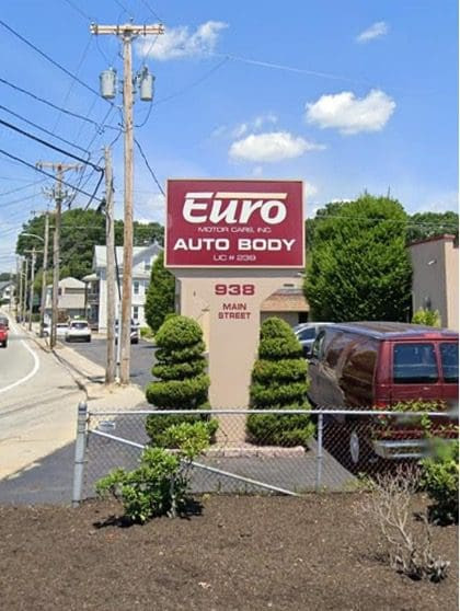 Exterior view of Euro Auto Body, highlighting their commitment to quality car repair services.