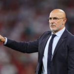 Spain Euro 2024 squad Luis de la Fuente, Head Coach of Spain, gestures during the UEFA EURO 2024 Semi-Final match between Spain and France