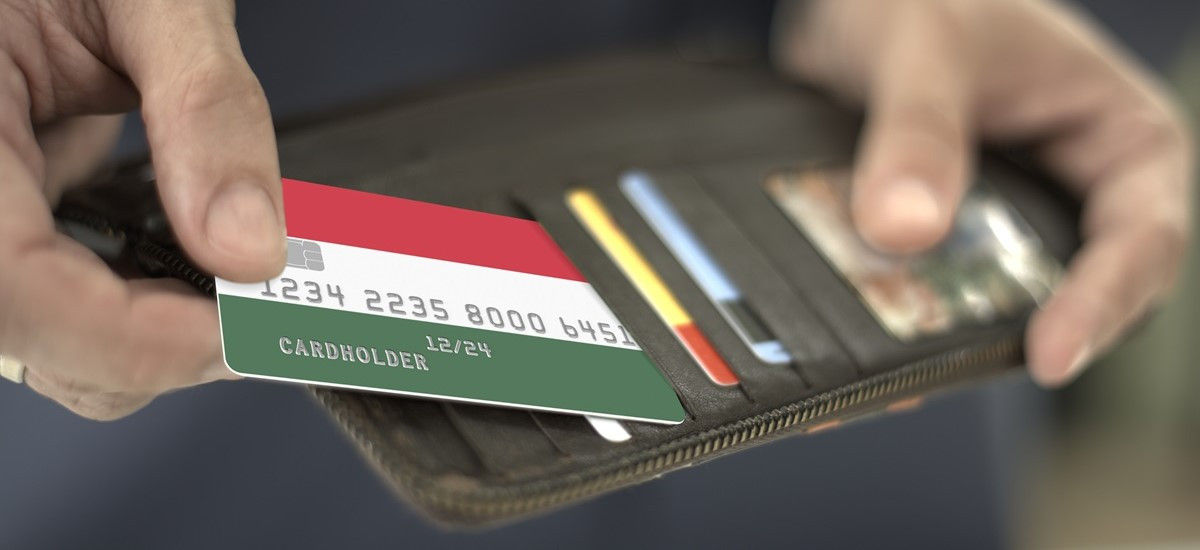 Woman Paying With Contactless Payment in Budapest