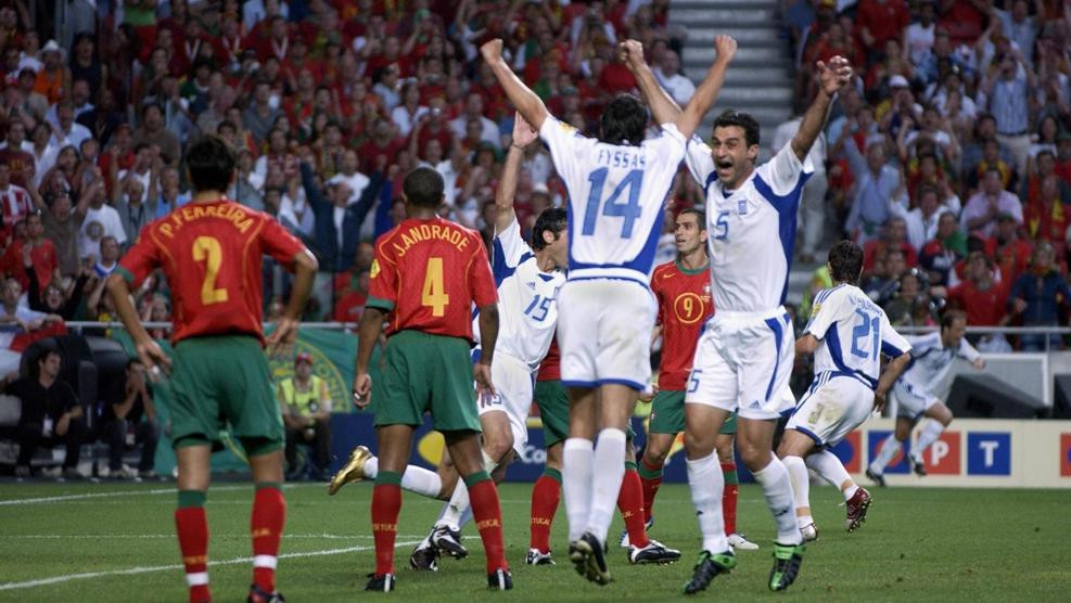 Greece stunned Portugal in the EURO 2004 final