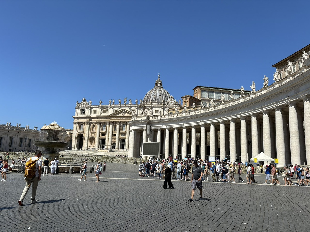 St. Peter's Basilica in Vatican City, accessible from Hilton Rome EUR La Lama with a Metro transfer